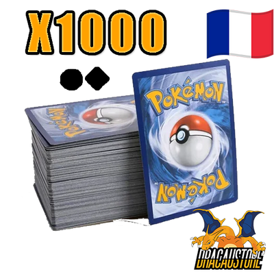 Lot x1000 Cartes Pokémon Communes/Unco || Dracaustore.fr