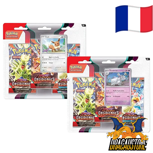 Tripack Pokémon Flammes Obsidiennes || Dracaustore.fr