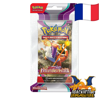 Booster Évolutions à paldea || Blister Flamigator || Dracaustore.fr