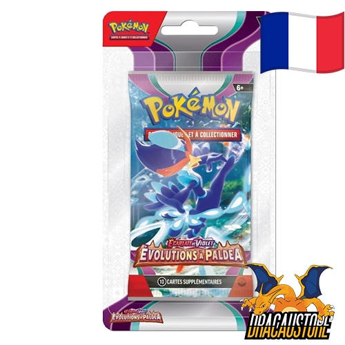 Booster Évolutions à paldea || Blister Palmaval || Dracaustore.fr