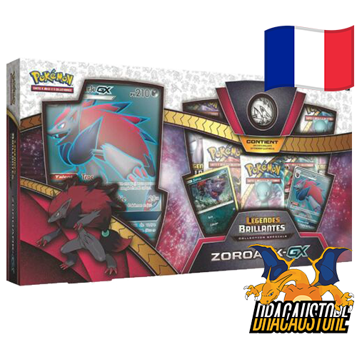 Coffret Pokémon Légende Brillante Zoroak GX | Dracaustore.fr