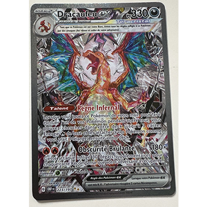 Carte Pokémon Dracaufeu EX 223/197 Ecarlate & Violet Flammes Obsidiennes FR