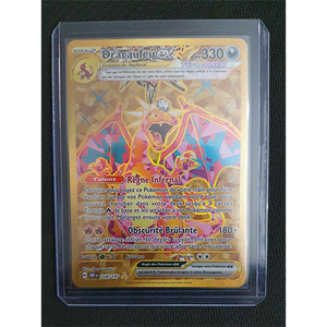 Carte Pokémon Dracaufeu EX 228/197 Gold Ecarlate & Violet Flammes Obsidiennes FR