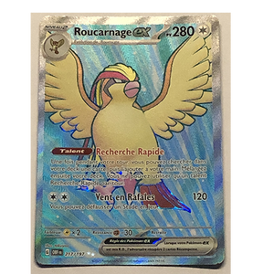 DRACAUSTORE [FR] Carte Pokémon Roucarnage EX 217/197