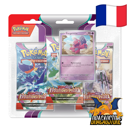 Tripack Évolutions à paldea - Forgerette || Dracaustore.fr