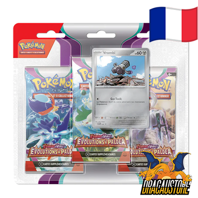 Tripack Évolutions à paldea - Vrombi || Dracaustore.fr