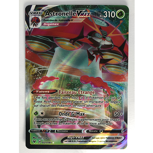 Carte Pokémon Astronelle VMAX Officielle version Française 021/185