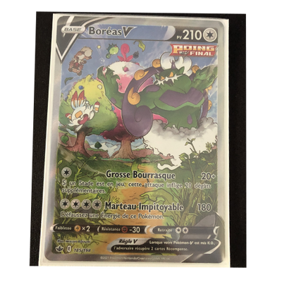 Carte Pokémon Boréas V Officielle version Française 185/198