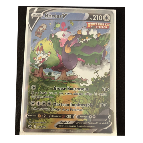 Carte Pokémon Boréas V Officielle version Française 185/198