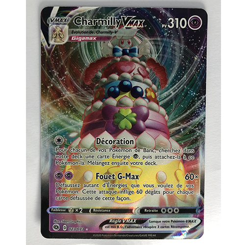 Carte Pokémon Charmilly VMAX Officielle version Française 023/073