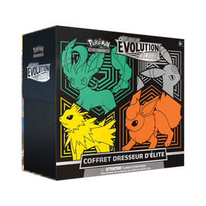 Coffret ETB Évolution Céleste FR - Phyllali Noctali Voltali Pyroli
