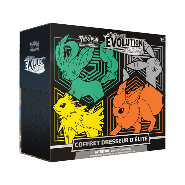 Coffret ETB Évolution Céleste FR - Phyllali Noctali Voltali Pyroli