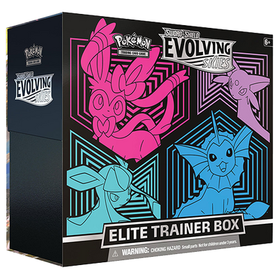 Coffret ETB Évolving Skies EN - Nymphali Mentali Givrali Aquali