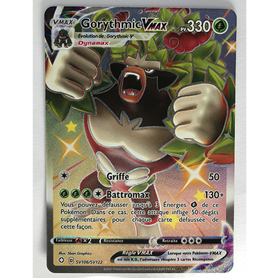 Carte Pokémon Gorythmic Vmax shiny Officielle version Française SV106/SV122