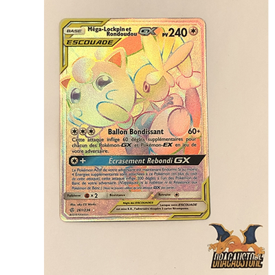 [FR] Pokemon Mega-Lockpin et Rondoudou Full Art Secret 261/236 SL12 Neuve