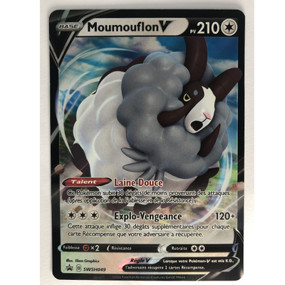 Carte Pokémon Moumouflon V Officielle version Française PROMO SWSH049