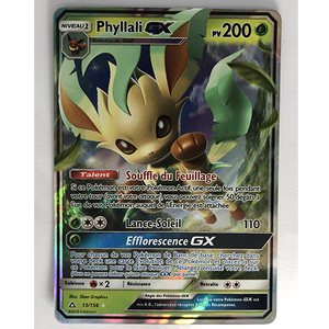 Carte Pokémon Phyllali GX Officielle version Française 013/156