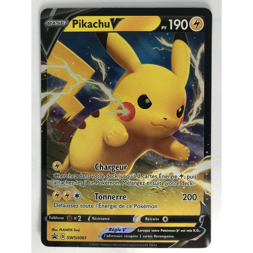 Carte Pokémon Pikachu V Officielle version Française PROMO SWSH061