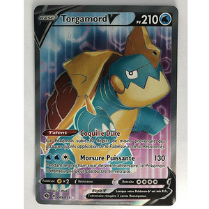 Carte Pokémon Torgamord V Officielle version Française 069/073